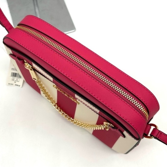 Michael Kors Jet Set Travel Small Top Zip Coin Pouch w ID Holder Electric Pink - Picture 6 of 13
